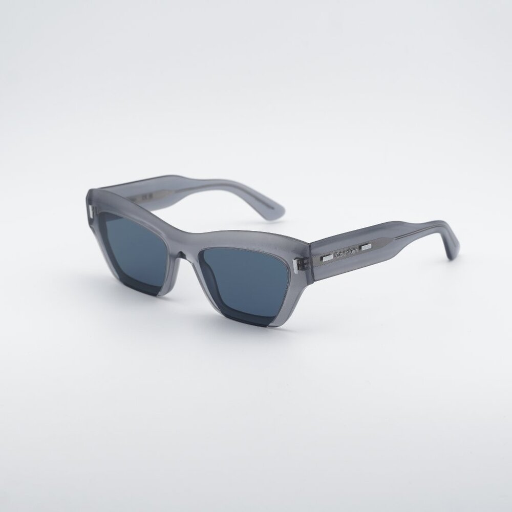 Calvin Klein CK24531S 412 Sunglasses Azure Cat Eye Frame, Blue Lenses